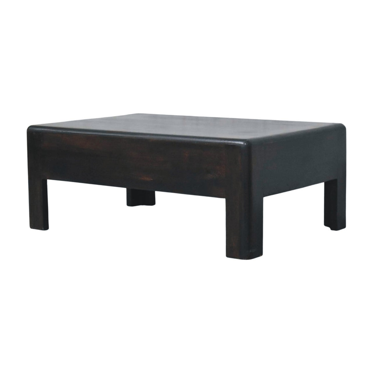 Velvet Mocha Block Coffee Table - Solid Mango Wood Coffee Table