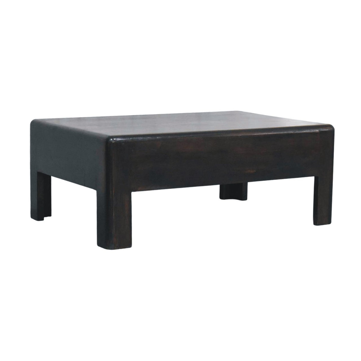 Velvet Mocha Block Coffee Table - Solid Mango Wood Coffee Table