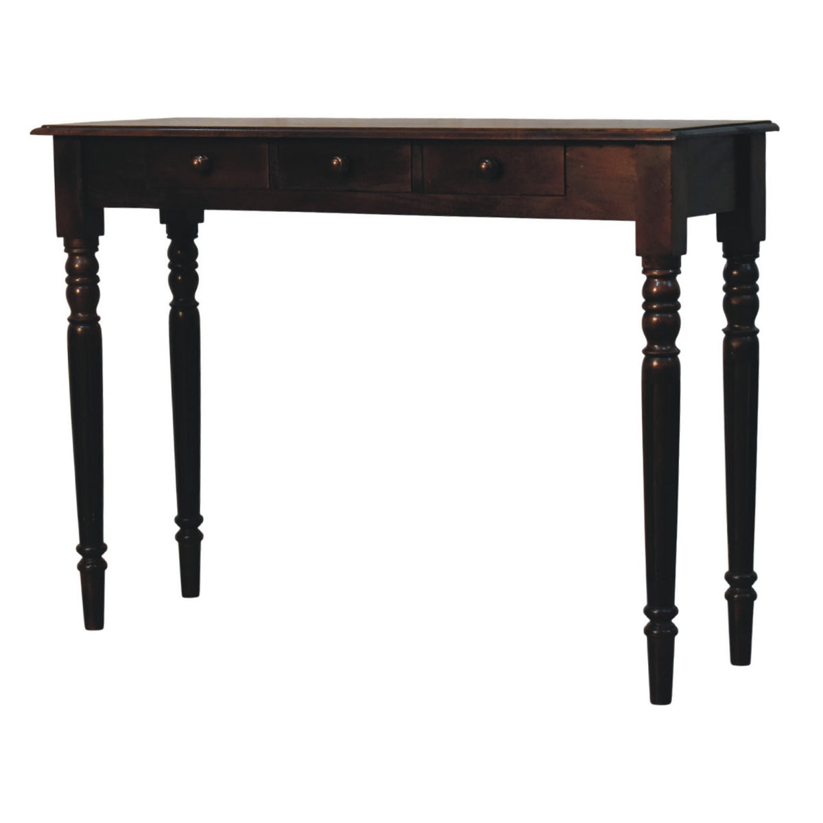 Spindle Manor Console Table - Solid Mango Wood Entryway Table