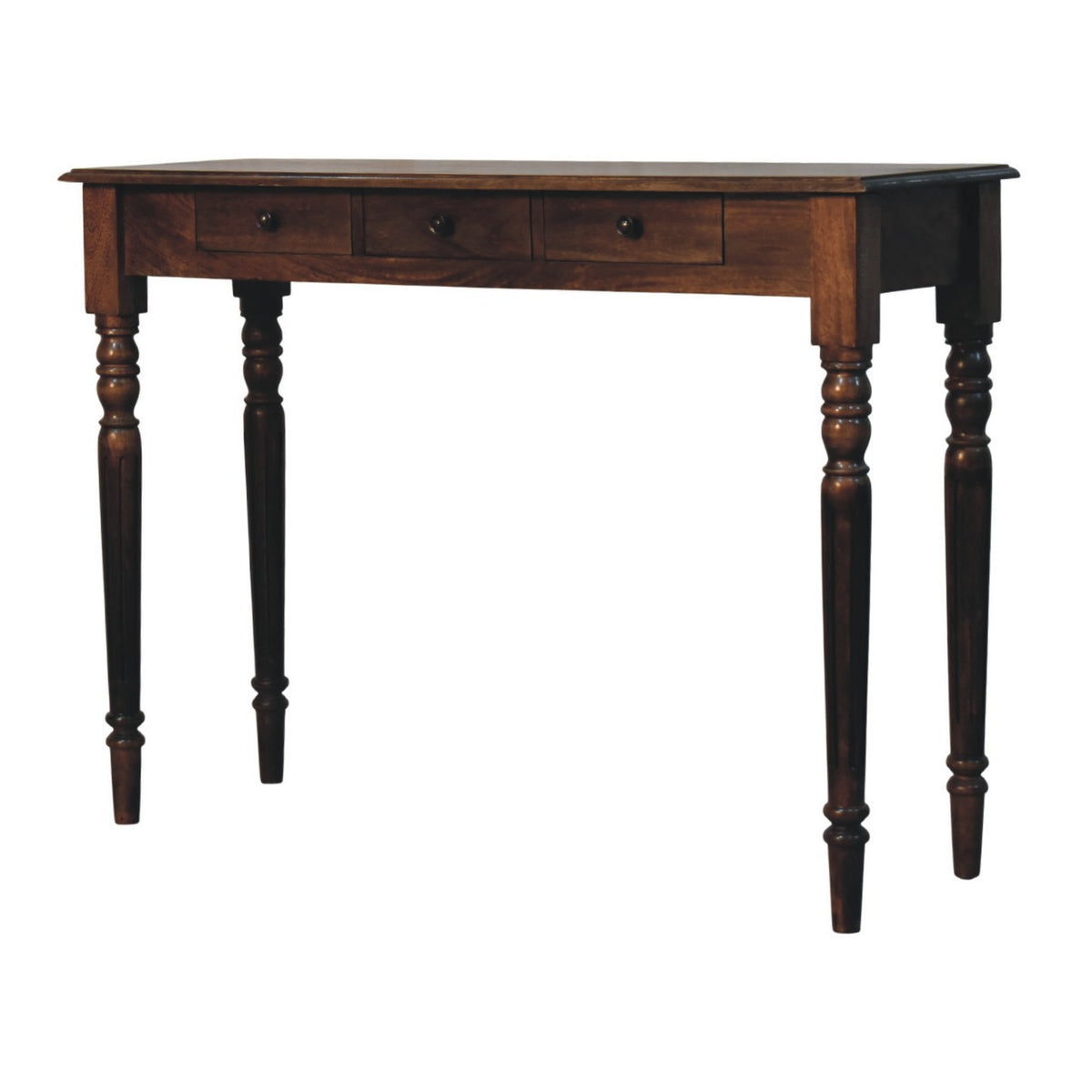 Spindle Heritage Console Table - Solid Mango Wood Entryway Table