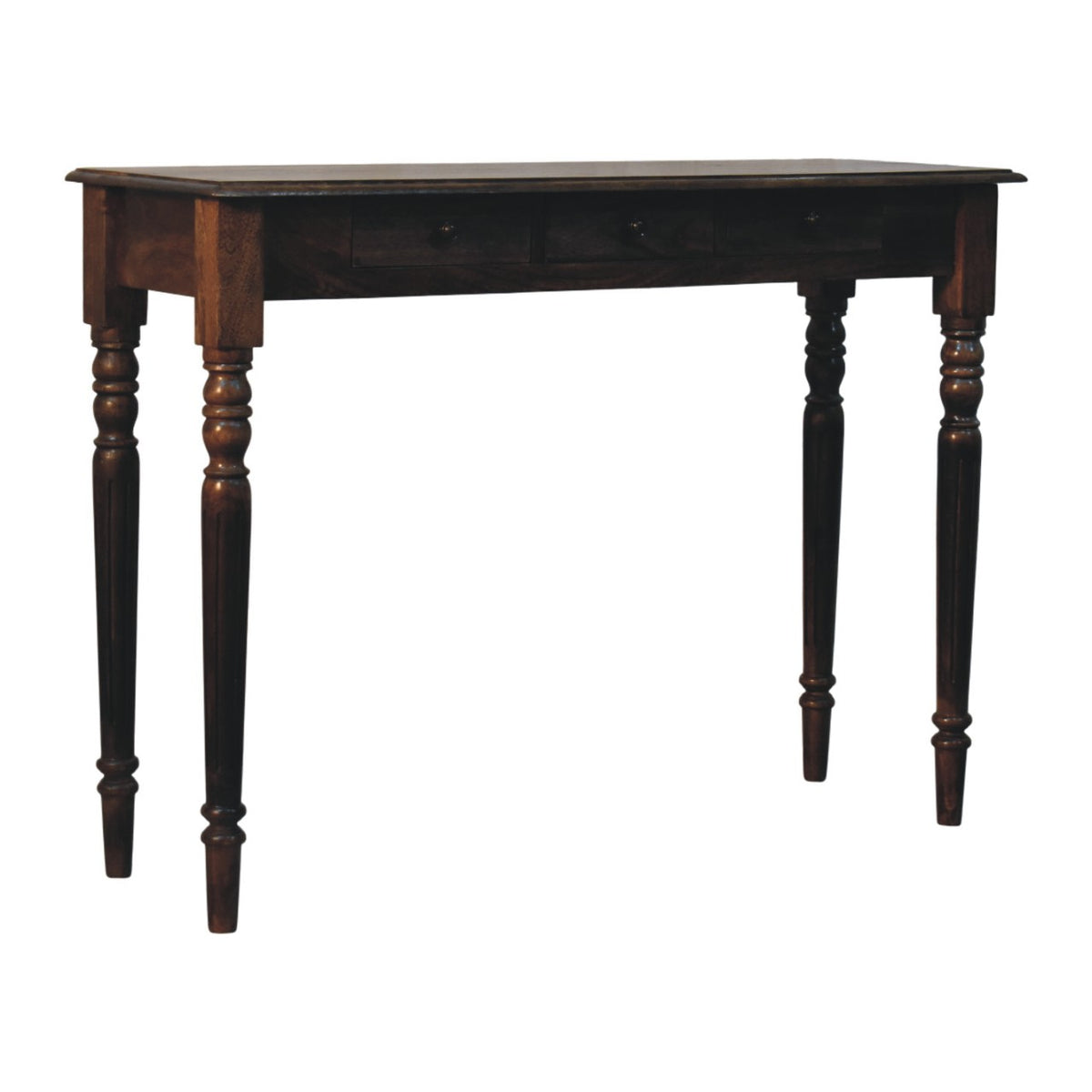 Spindle Heritage Console Table - Solid Mango Wood Entryway Table