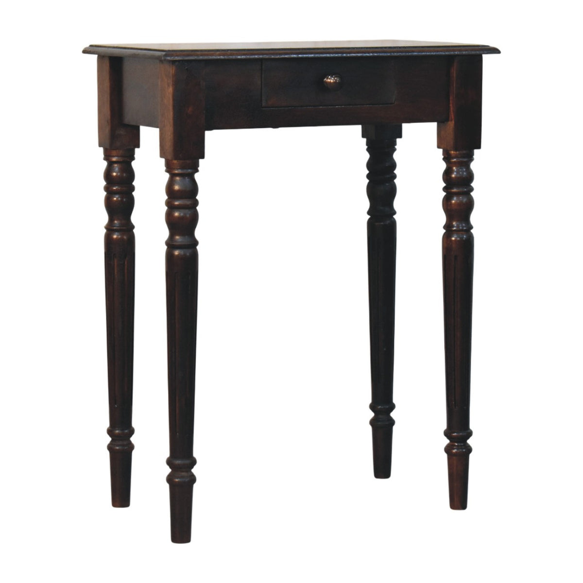 Spindle Accent Console Table - Solid Mango Wood Entryway Table