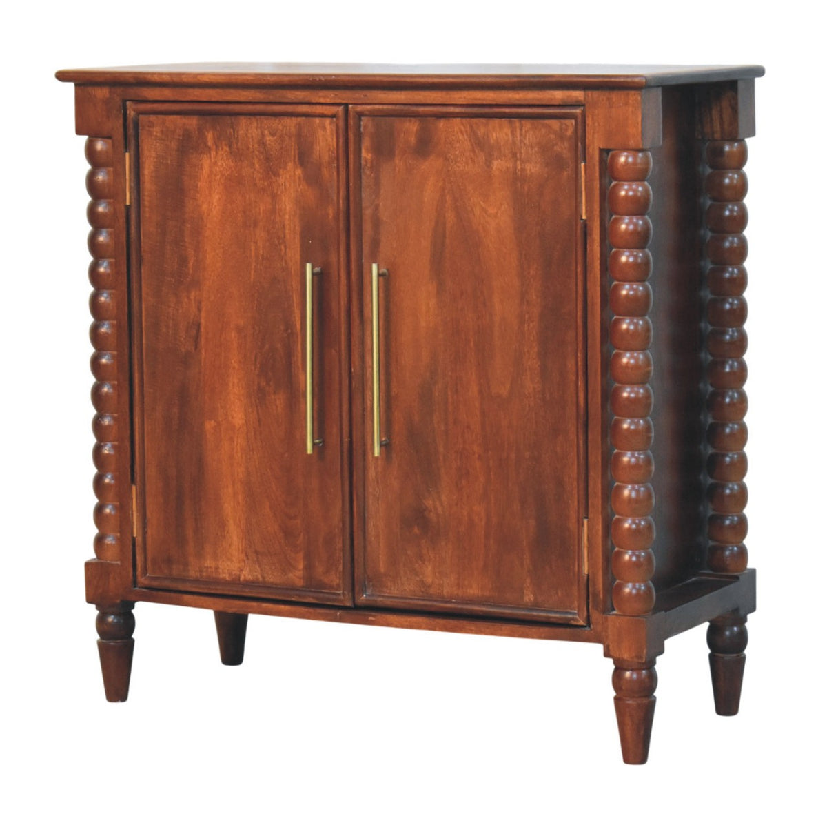 Spindle Heritage Sideboard- Solid Mango Wood Storage Cabinet