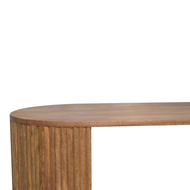 Ball Open Coffee Table - Solid Mango Wood Center Table for Living Room - product view 5 showing handcrafted solid mango...