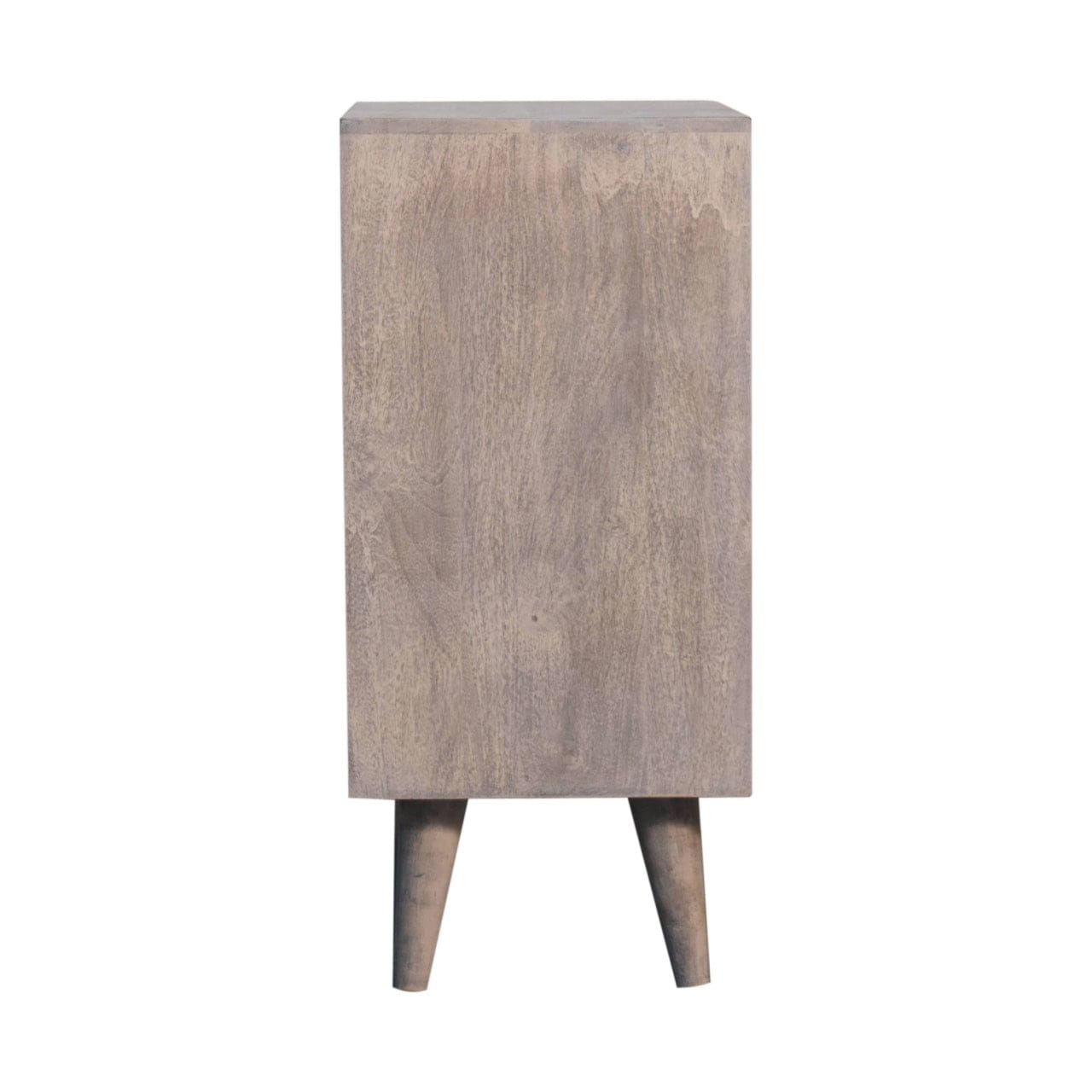 Carved Mini Solid Woodapple Stone Finish Sideboard - Solid Mango Wood Buffet Cabinet for Dining Room - product view 8...