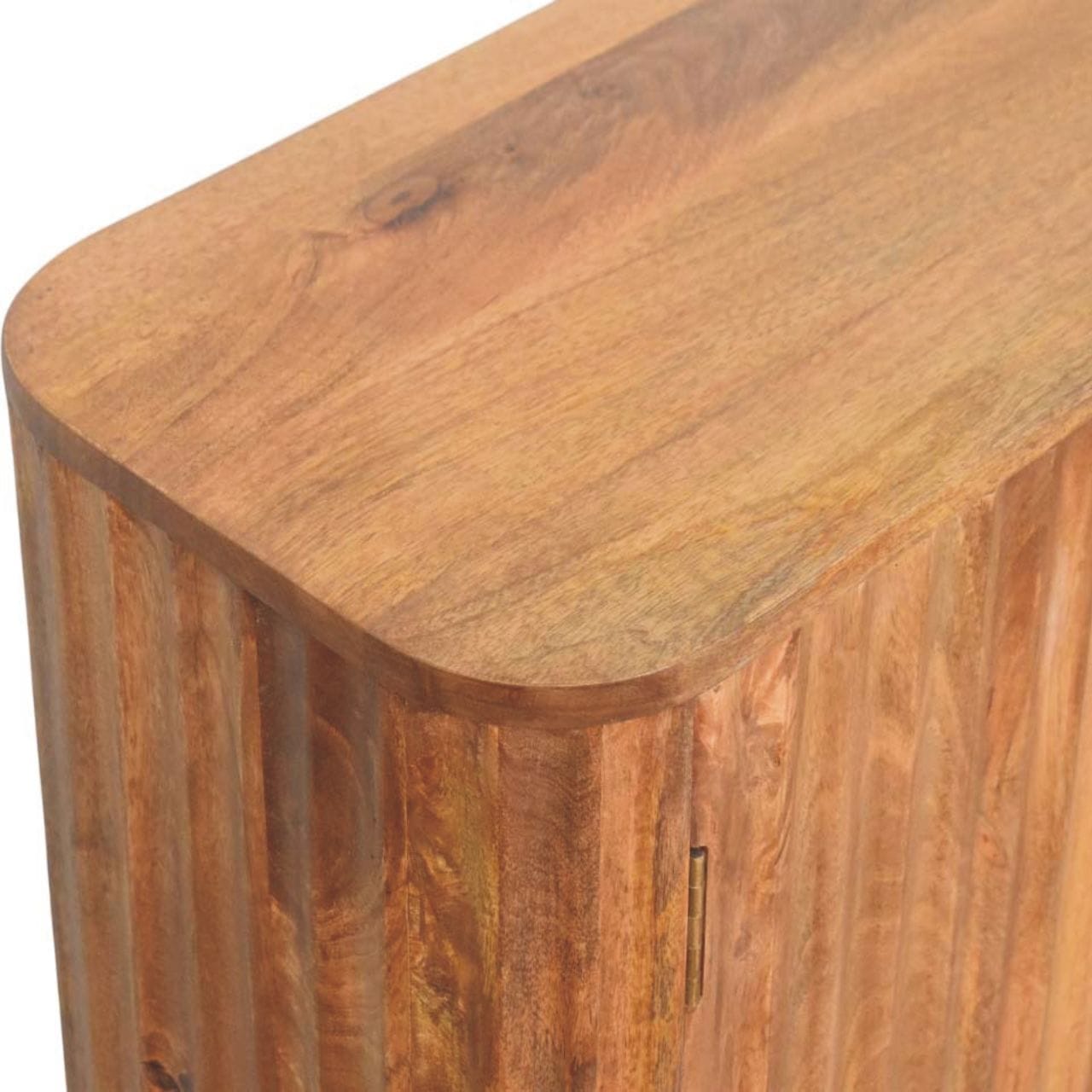 Farmhouse Montara Sideboard - Solid Mango Wood Buffet Cabinet for Dining Room - product view 5 showing handcrafted solid...