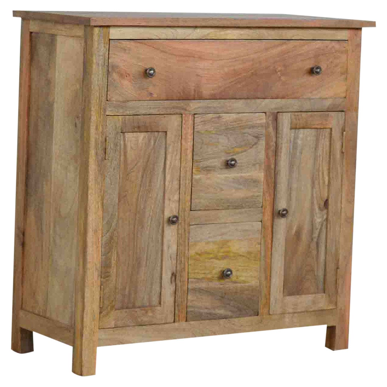 Farmhouse Multi Drawer Country Console - Entryway & Hallway Table in Solid Mango Wood - product view 2 showing...