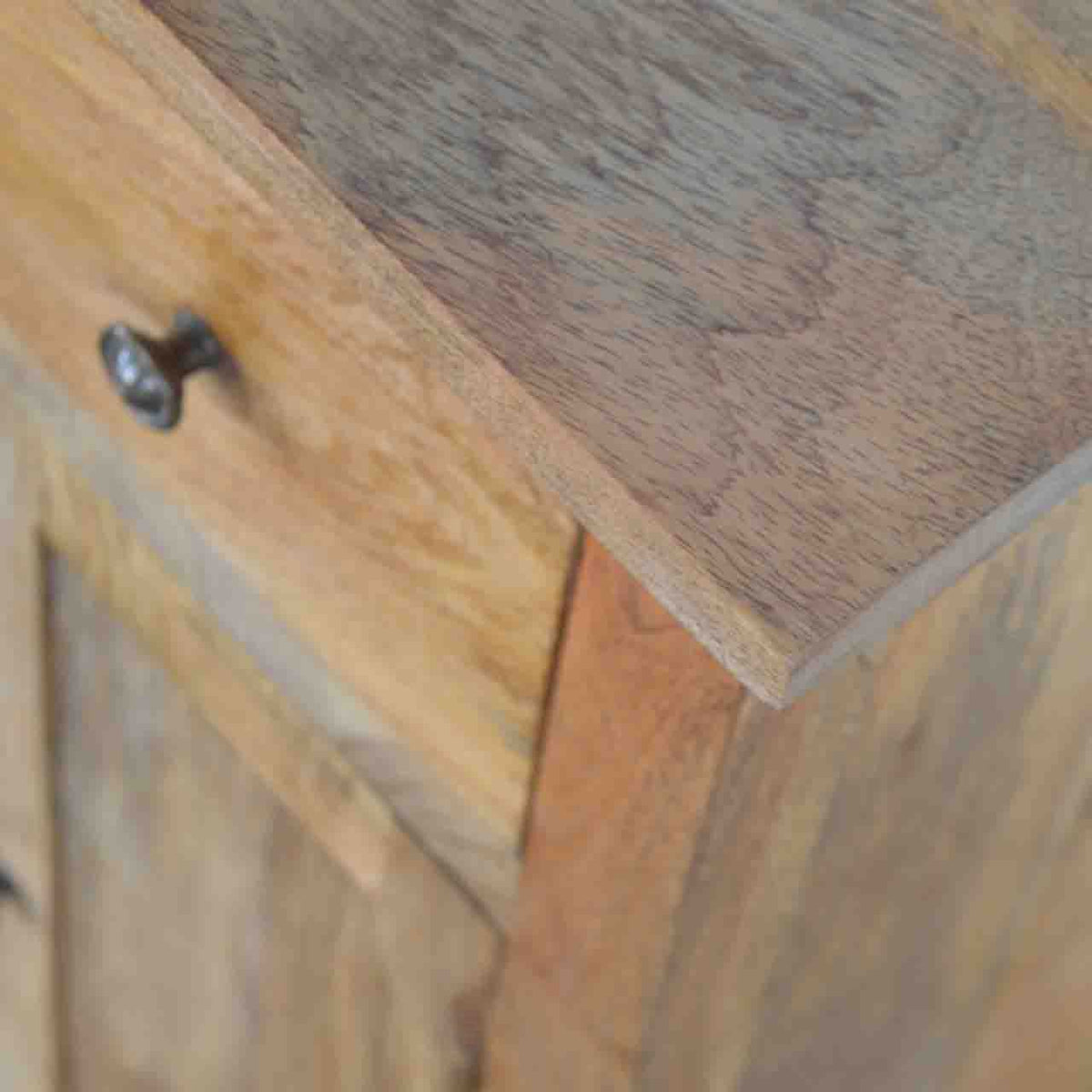 Farmhouse Multi Drawer Country Console - Entryway & Hallway Table in Solid Mango Wood - product view 5 showing...