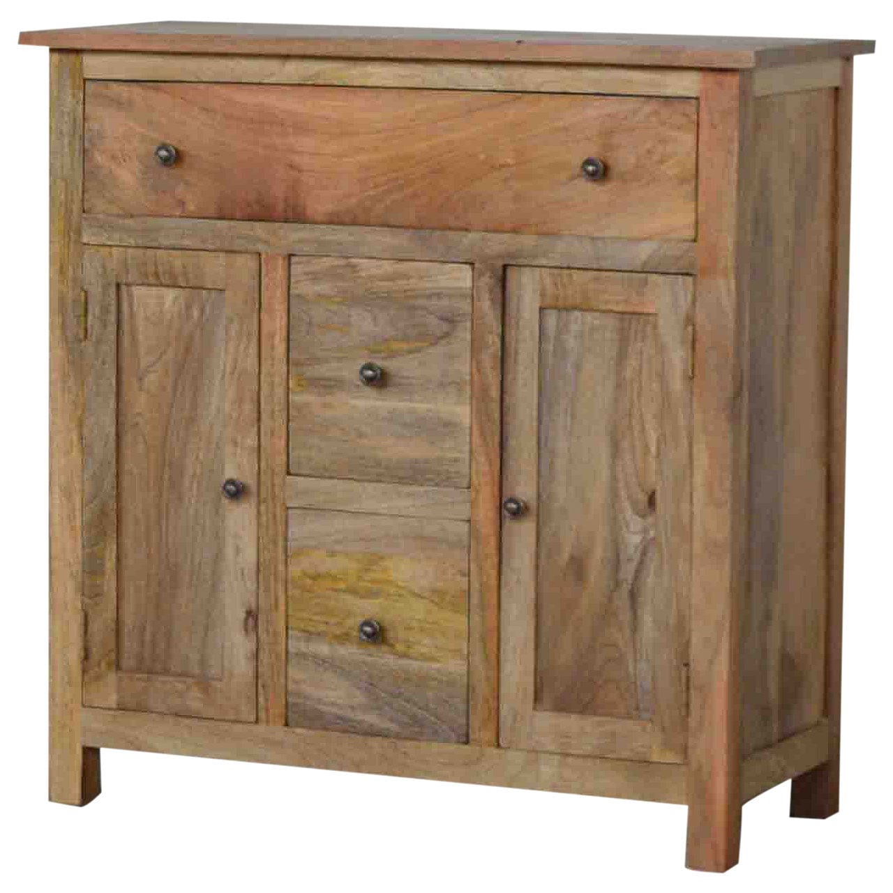 Farmhouse Multi Drawer Country Console - Entryway & Hallway Table in Solid Mango Wood - main view showing handcrafted...