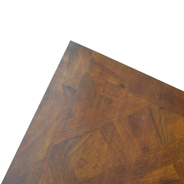 Farmhouse Square Turned Country Coffee Table - Solid Mango Wood Center Table for Living Room - product view 6 showing...