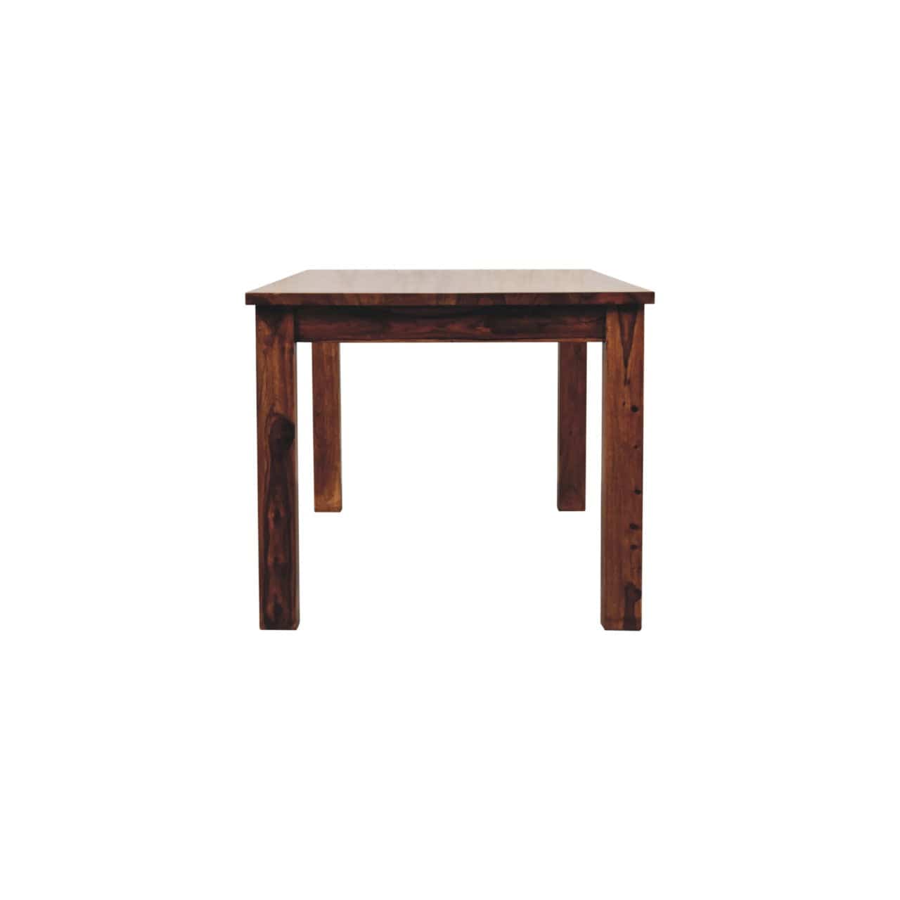 Farmhouse Tula Dining Table - Solid Mango Wood Kitchen Table - product view 9 showing handcrafted solid mango wood dining...