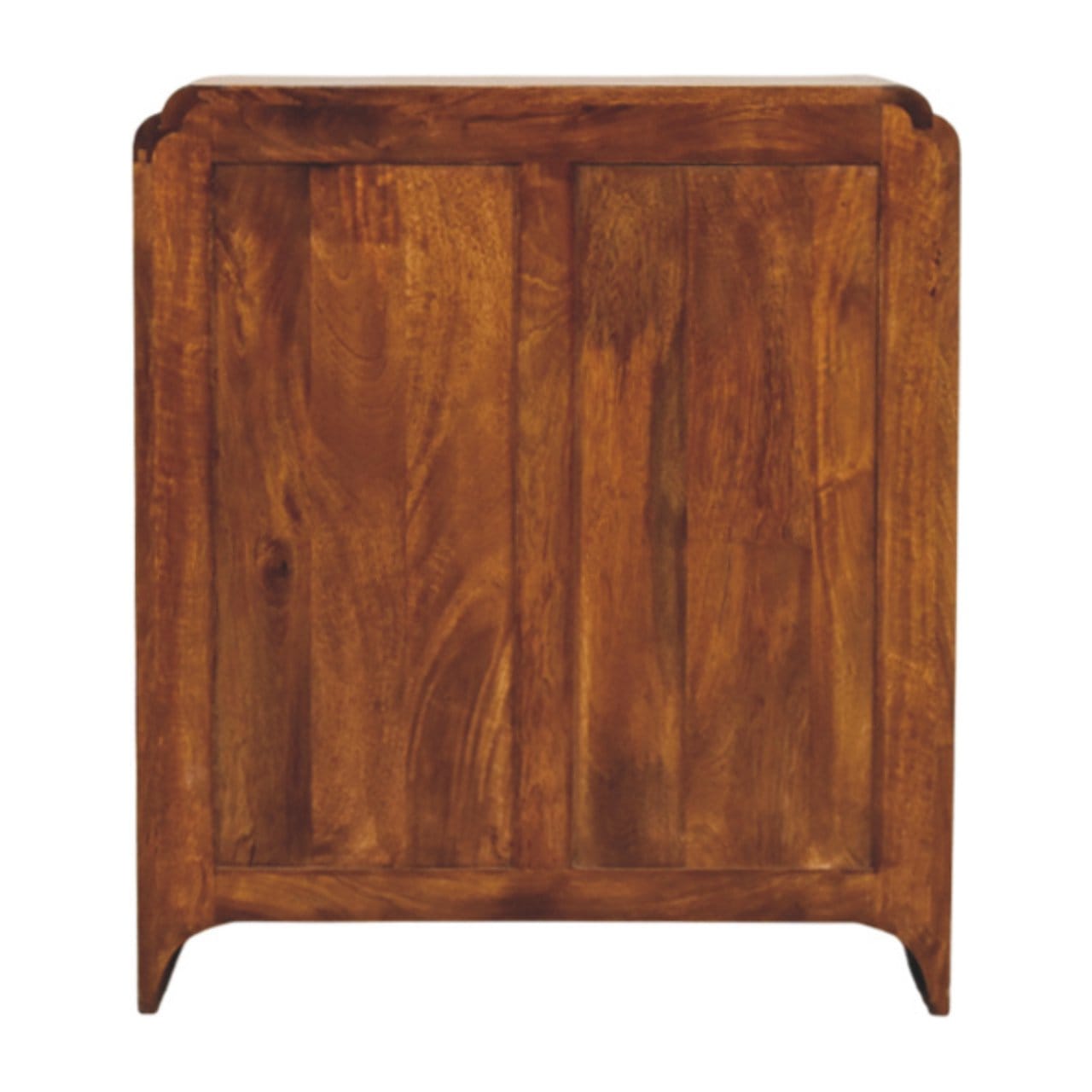 Functional Newton Chestnut 3 Drawer Dresser - Solid Mango Wood Storage Chest for Bedroom - product view 9 showing...
