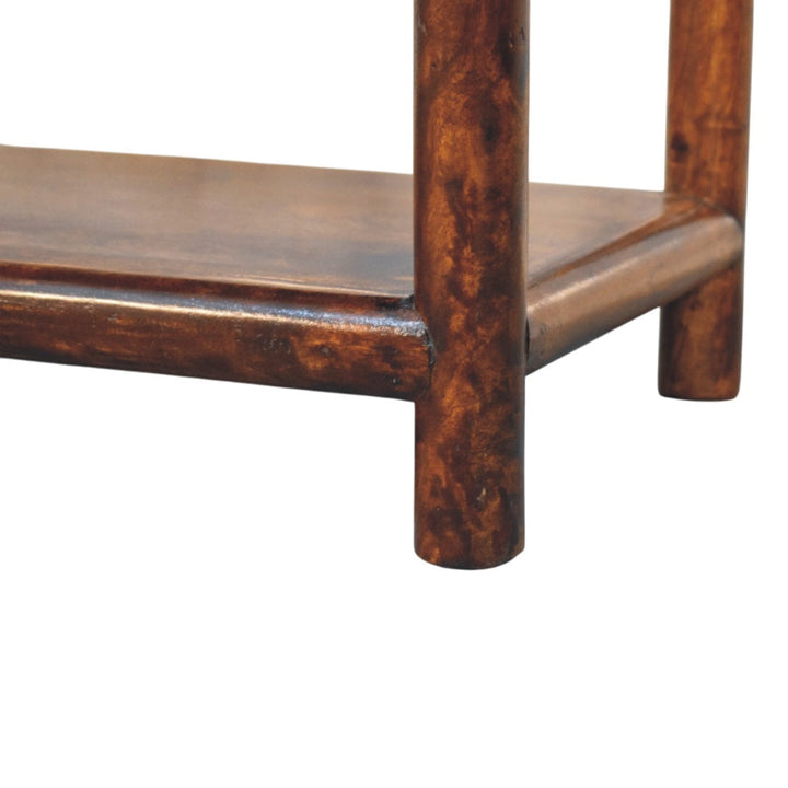 Glamorous Regency Bench - Solid Mango Wood Seating Furniture for Entryway - product view 7 showing handcrafted solid...
