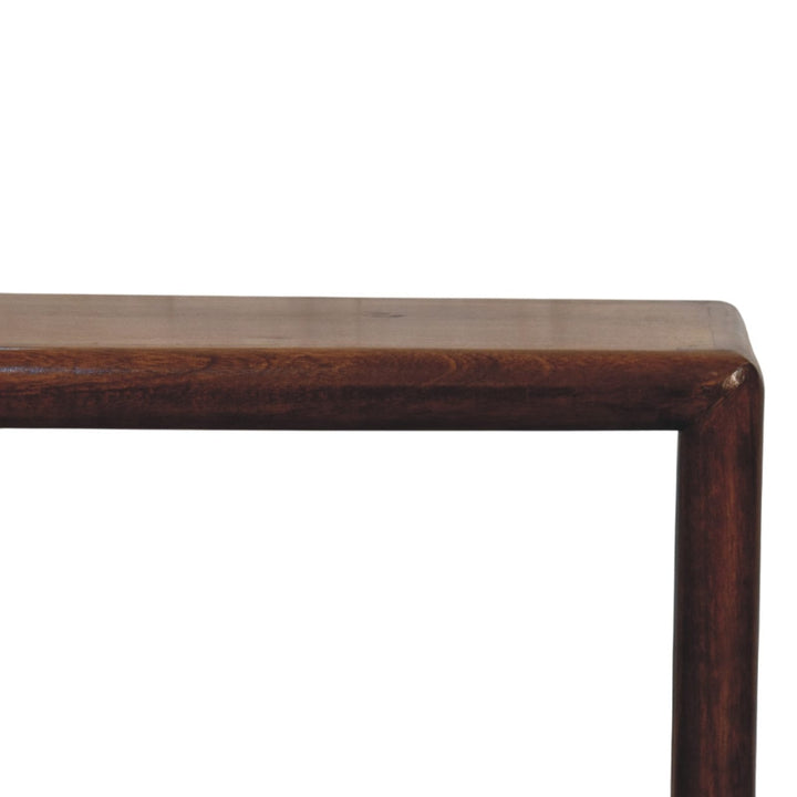 Glamorous Regency Bench - Solid Mango Wood Seating Furniture for Entryway - product view 4 showing handcrafted solid...