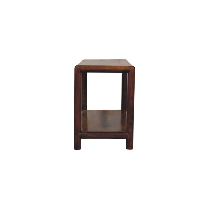 Glamorous Regency Bench - Solid Mango Wood Seating Furniture for Entryway - product view 8 showing handcrafted solid...