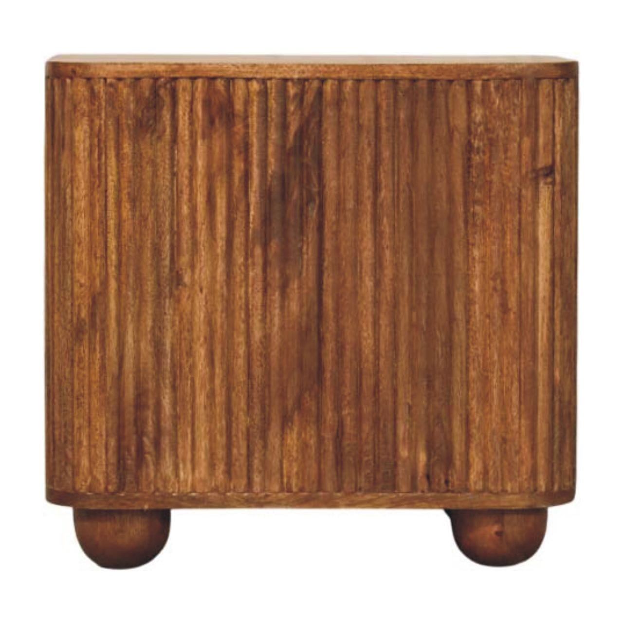 Handcrafted Mini Sideboard - Solid Mango Wood Buffet Cabinet for Dining Room - product view 9 showing handcrafted solid...