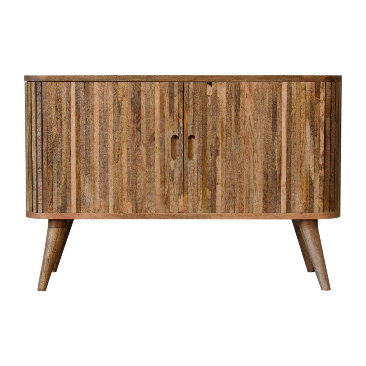 Handcrafted Mokka Sideboard - Solid Mango Wood Buffet Cabinet for Dining Room - main view showing handcrafted solid mango...