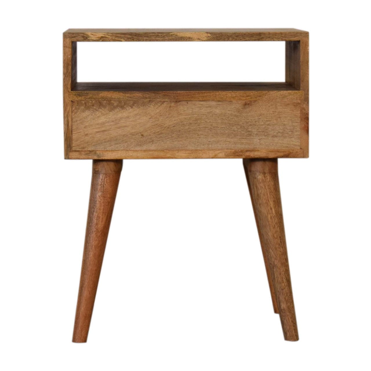 Handcrafted Mosaic Nightstand - Solid Mango Wood Bedside Table for Bedroom - product view 8 showing handcrafted solid...