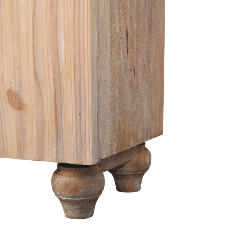 Handcrafted Sandgrain & Mango Sideboard - Solid Mango Wood Buffet Cabinet for Dining Room - product view 8 showing...