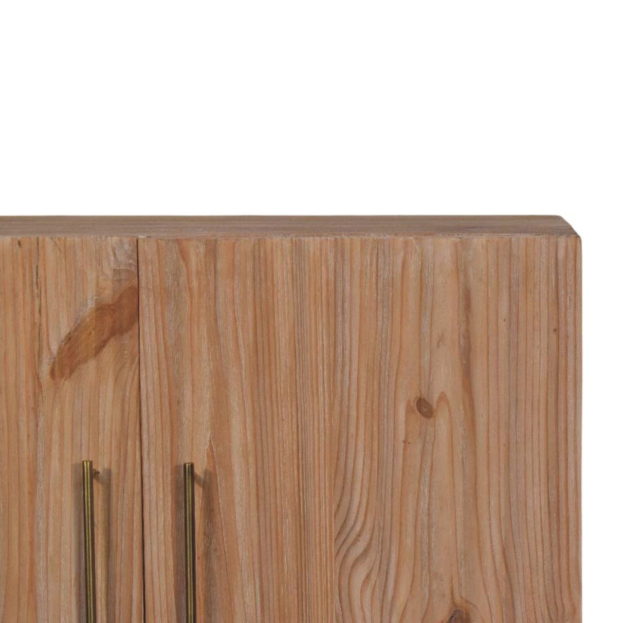 Handcrafted Sandgrain & Mango Sideboard - Solid Mango Wood Buffet Cabinet for Dining Room - product view 4 showing...