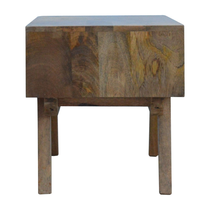 Handcrafted Two Tone Hand Painted TV Stand - Solid Mango Wood Entertainment Center for Living Room - product view 7...