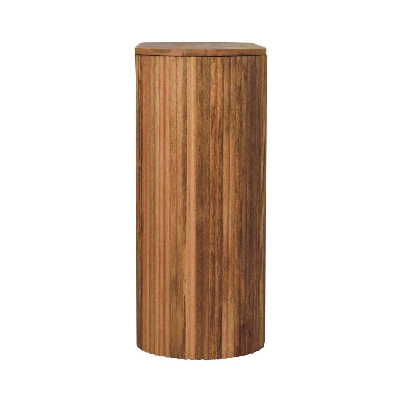 Soba Straight Console Table - Solid Mango Wood Hallway Console for Entryway - product view 9 showing handcrafted solid...