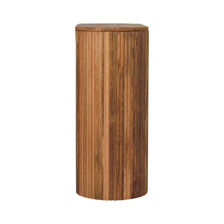 Soba Straight Console Table - Solid Mango Wood Hallway Console for Entryway - product view 9 showing handcrafted solid...