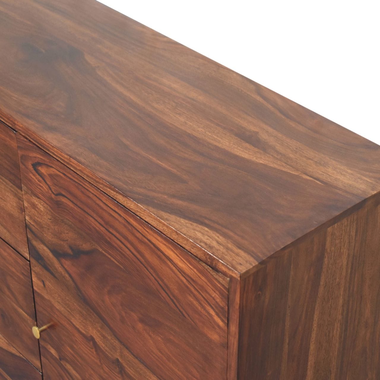 Handcrafted Tula Sideboard - Solid Sheesham Wood Buffet Cabinet for Dining Room in Solid Mango Wood - product view 6...