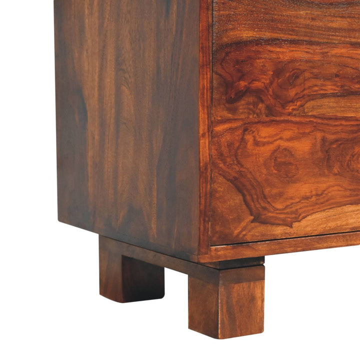 Handcrafted Tula Sideboard - Solid Sheesham Wood Buffet Cabinet for Dining Room in Solid Mango Wood - product view 8...