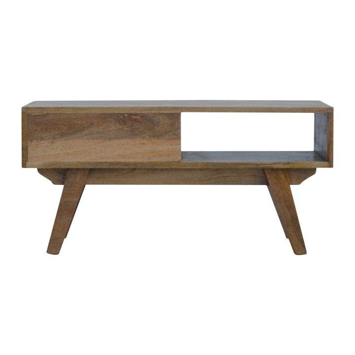 Handcrafted Two Tone Hand Painted TV Stand - Solid Mango Wood Entertainment Center for Living Room - product view 8...