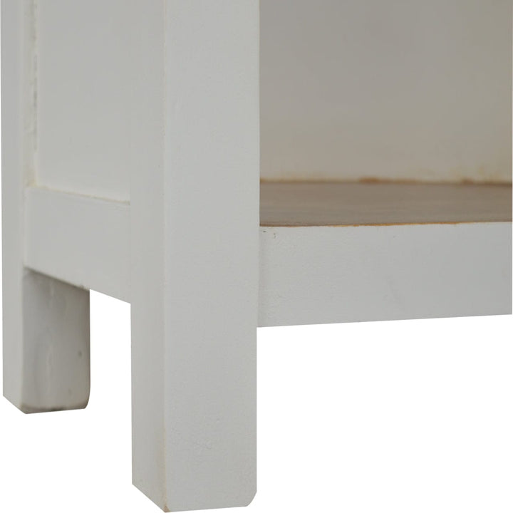 2 Tone Kitchen Unit in Solid Mango Wood - product view 5 showing handcrafted solid mango wood furniture