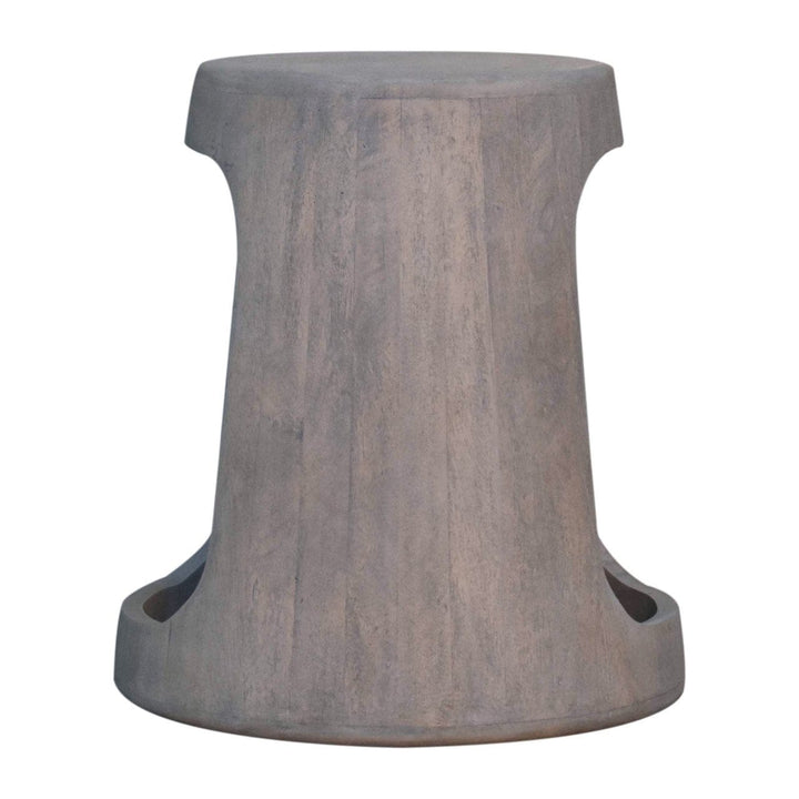 Acid Wash Open End Table - Solid Mango Wood Side Table for Living Room - product view 9 showing handcrafted solid mango...