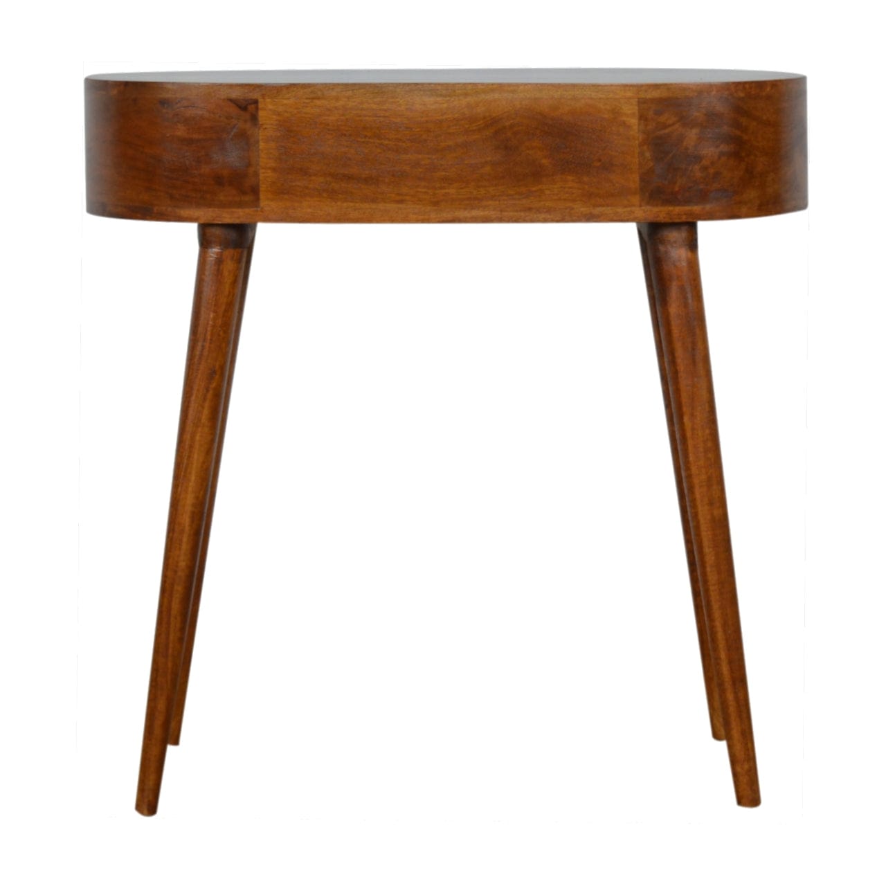 Albion Chestnut Console - Entryway & Hallway Table in Solid Mango Wood - product view 8 showing handcrafted solid mango...