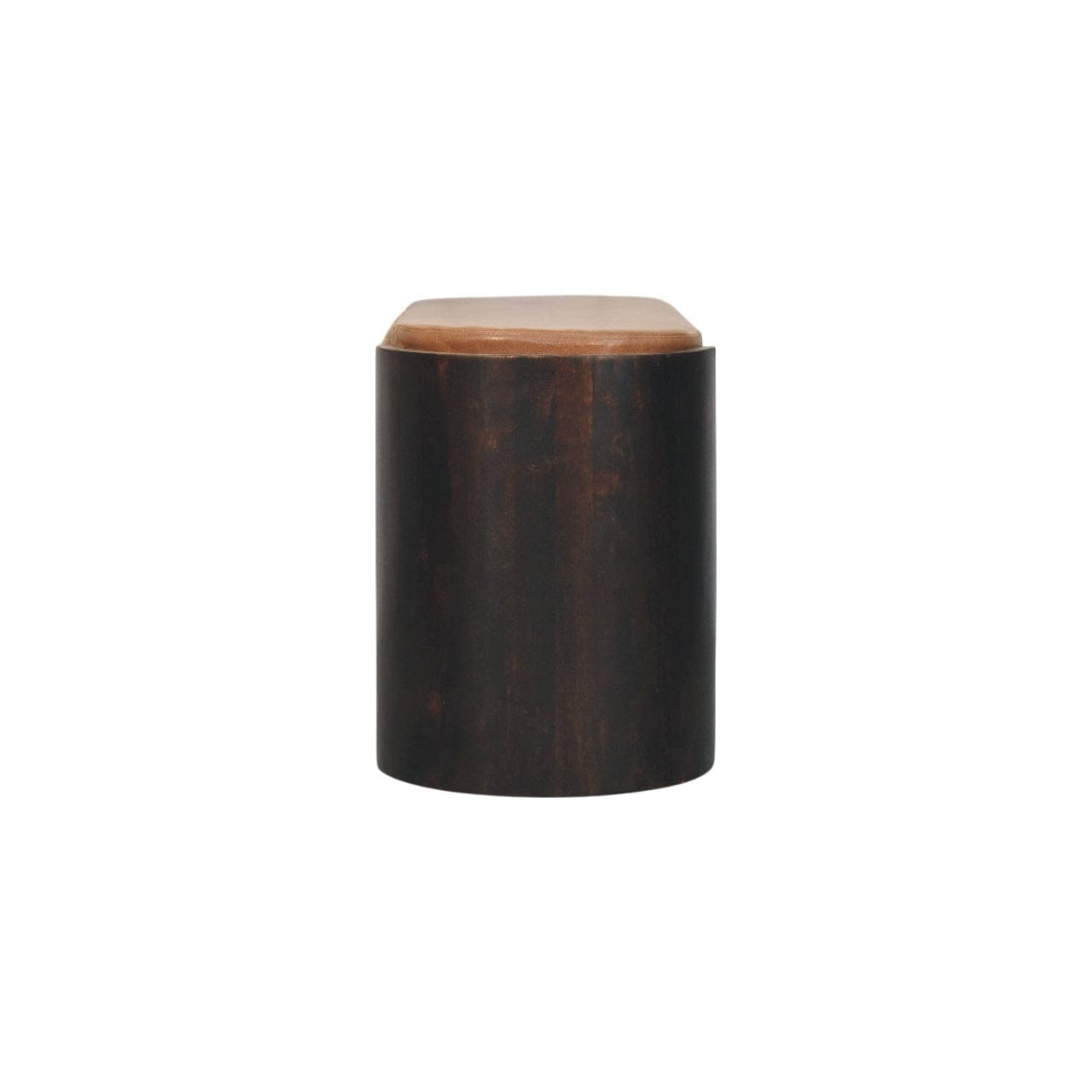 Arcus Shoe Bench - Solid Mango Wood Seating Furniture for Entryway - product view 8 showing handcrafted solid mango wood...
