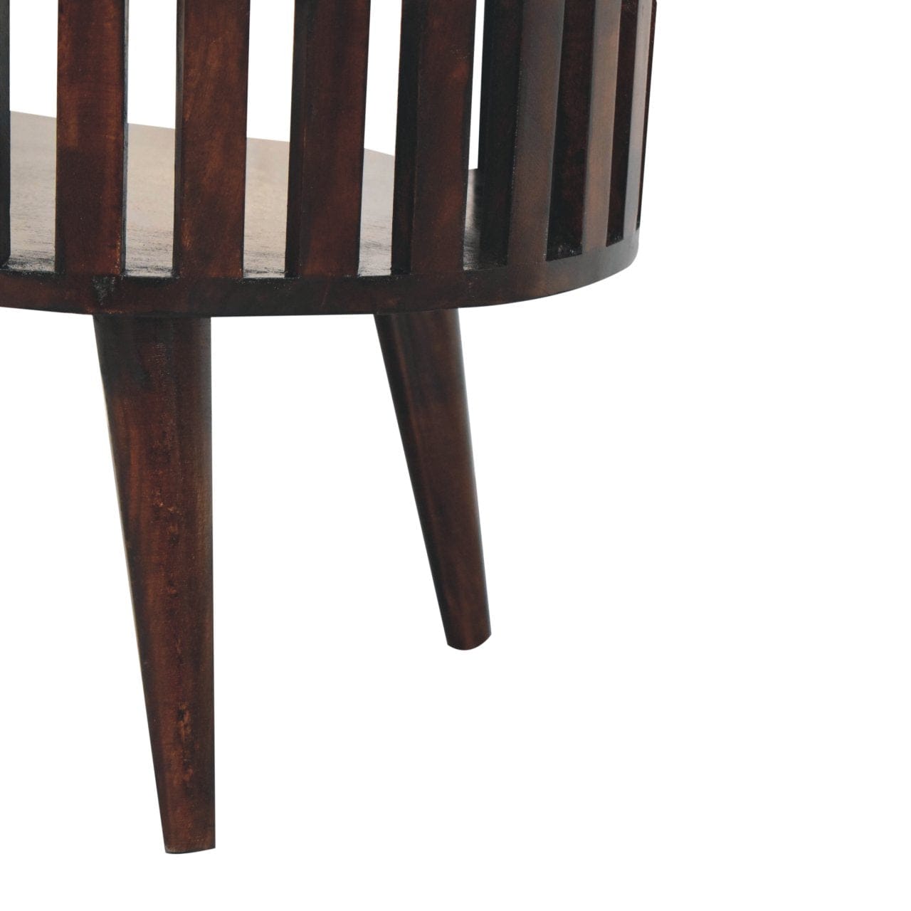 Ariella California Walnut Coffee Table - Solid Mango Wood Center Table for Living Room - product view 7 showing...