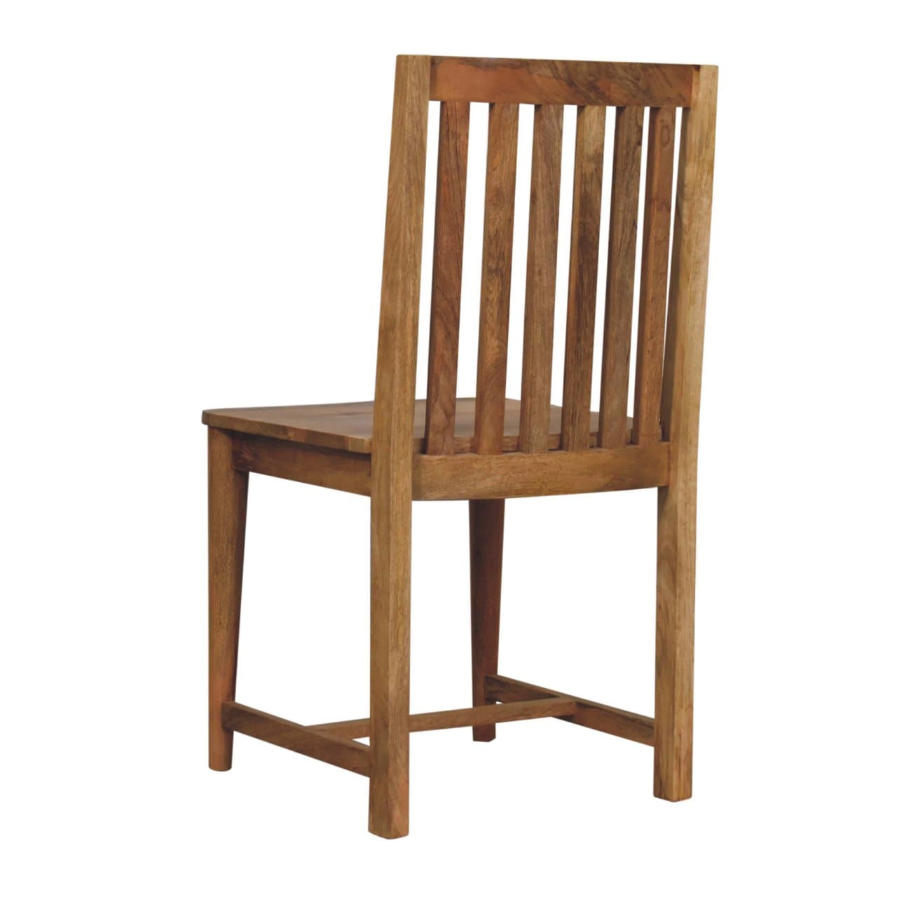 Ariella Solid Mango Wood Dining Chair - Handcrafted Wooden Kitchen Chair - product view 8 showing handcrafted solid mango...