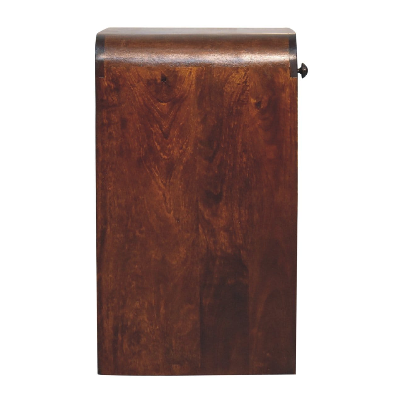Aspen Open Nightstand - Solid Mango Wood Bedside Table for Bedroom - product view 9 showing handcrafted solid mango wood...