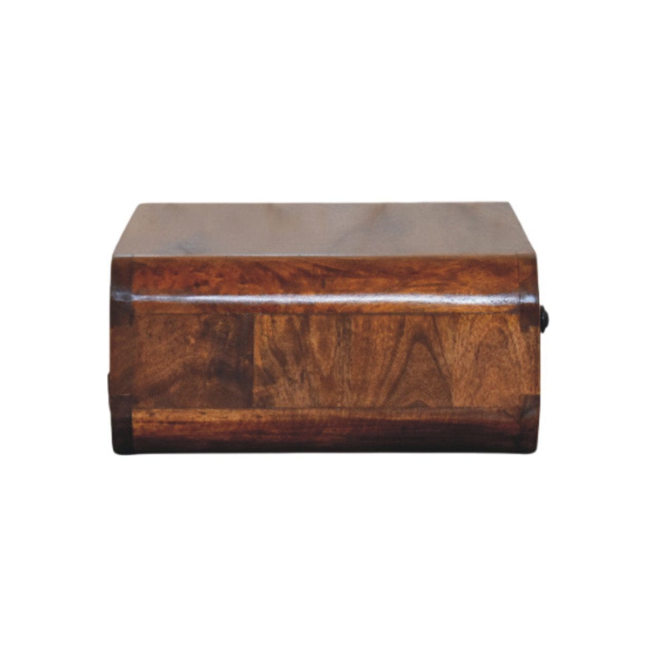 Avora Wall-Mounted Chestnut 1 Drawer Nightstand - Solid Mango Wood Bedside Table for Bedroom - product view 8 showing...