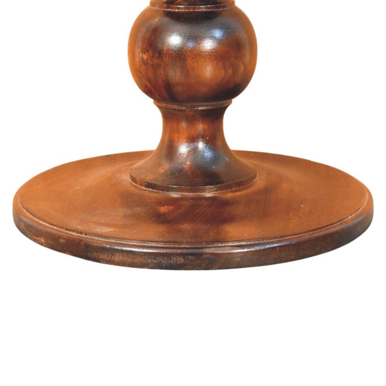 Bellmont Marble-Top End Table - Solid Mango Wood Side Table for Living Room - product view 7 showing handcrafted solid...