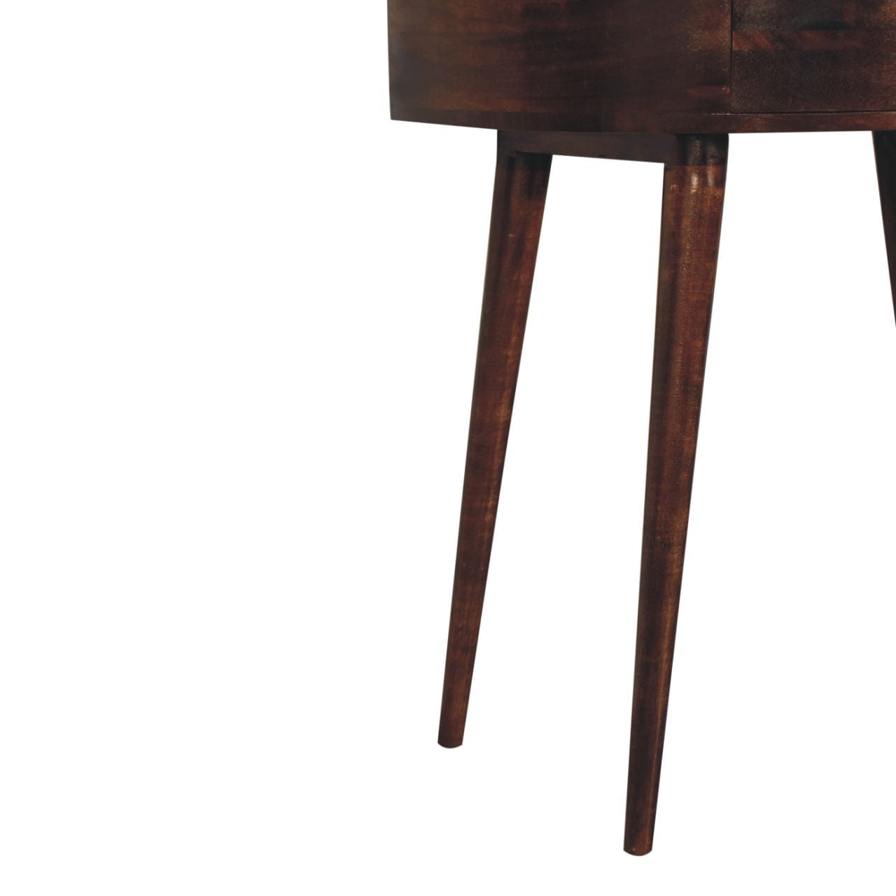 California Walnut Odyssey Console Table - Solid Mango Wood Hallway Console for Entryway - product view 5 showing...