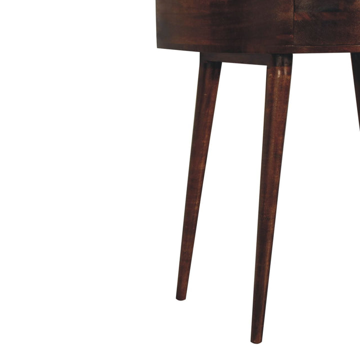 California Walnut Odyssey Console Table - Solid Mango Wood Hallway Console for Entryway - product view 5 showing...