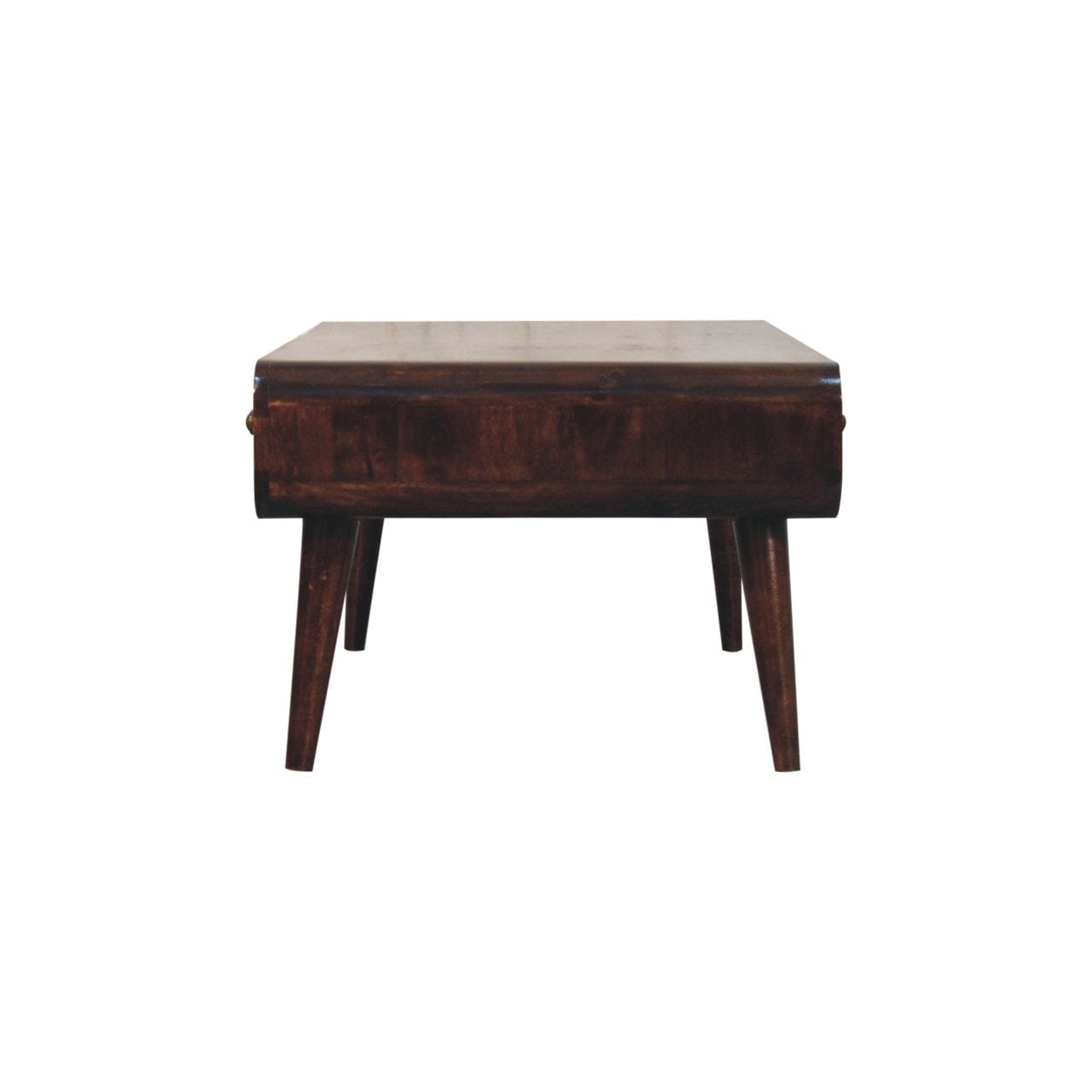 California Walnut Sonata Coffee Table - Solid Mango Wood Center Table for Living Room - product view 8 showing...