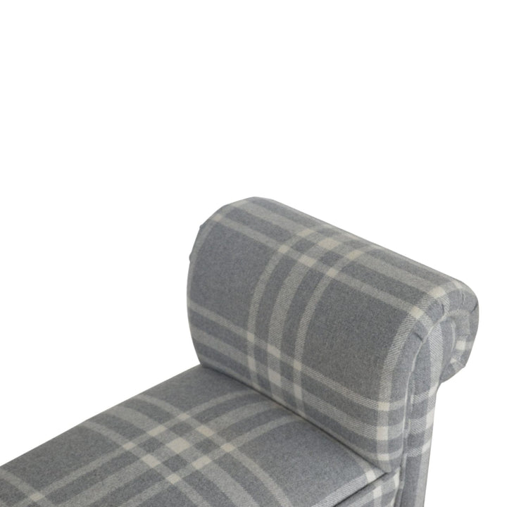 Canus Tartan Bench - Solid Mango Wood Seating Furniture for Entryway - product view 5 showing handcrafted solid mango...