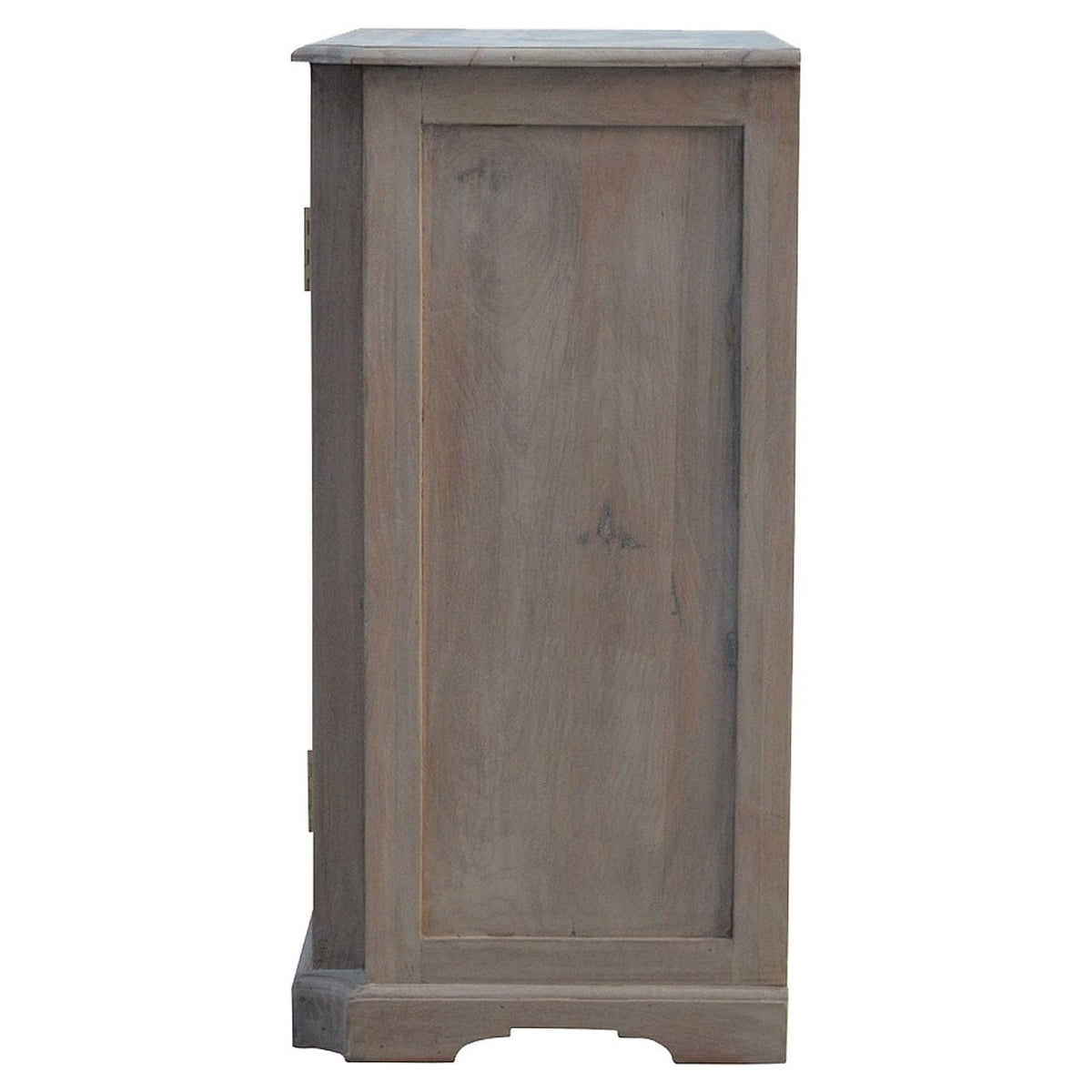Carved Glazed Sidebaord in Solid Mango Wood - product view 6 showing handcrafted solid mango wood furniture