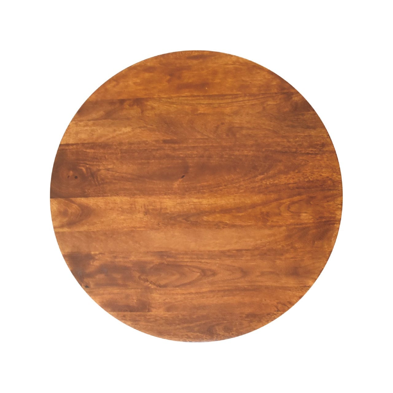 Chestnut Central Ball Coffee Table - Solid Mango Wood Center Table for Living Room - product view 10 showing handcrafted...