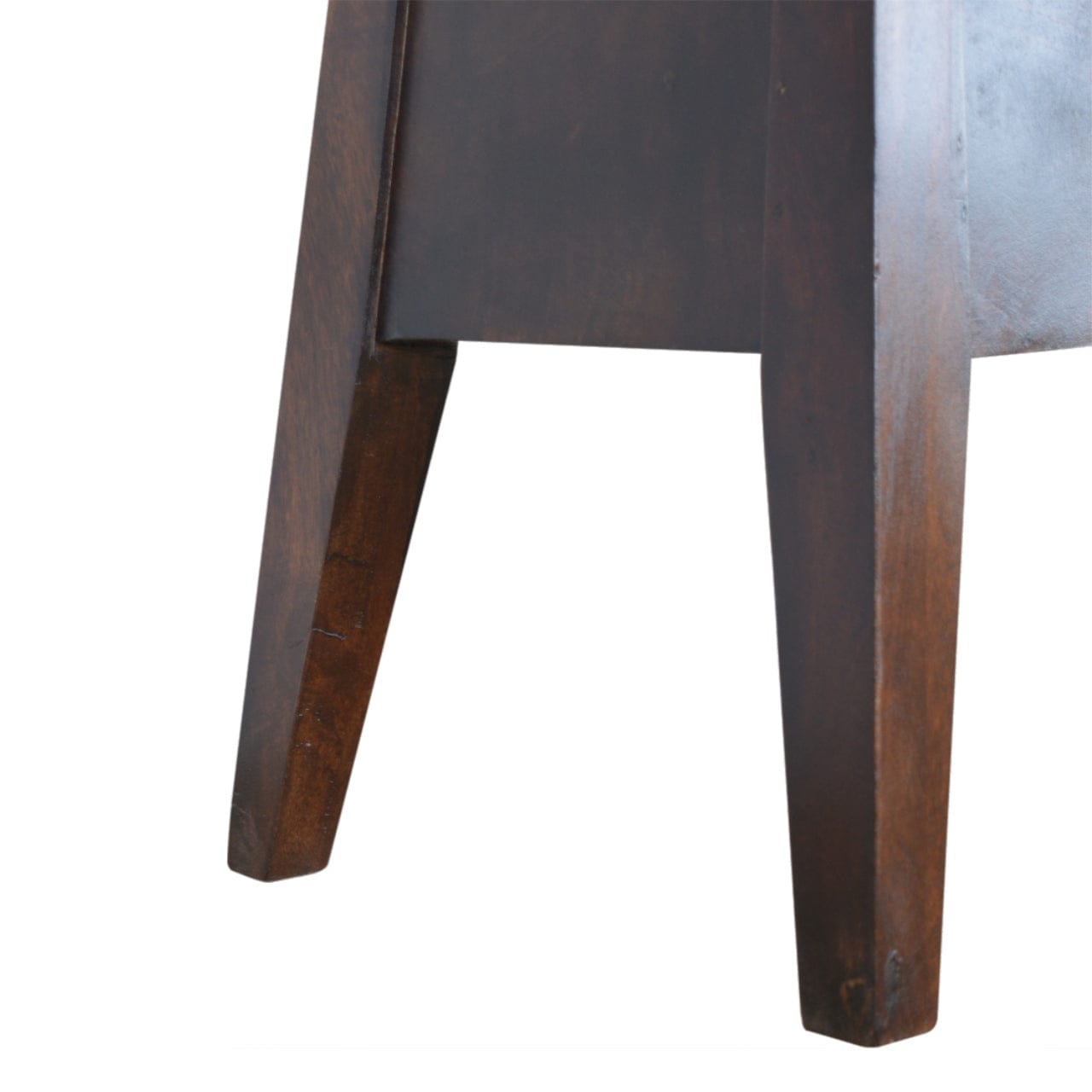 Chestnut Lid Up Storage Bench - Solid Mango Wood Seating Furniture for Entryway - product view 6 showing handcrafted...