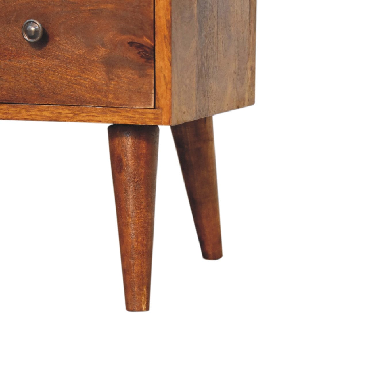 Classic Chestnut Coffee Table - Solid Mango Wood Center Table for Living Room - product view 6 showing handcrafted solid...