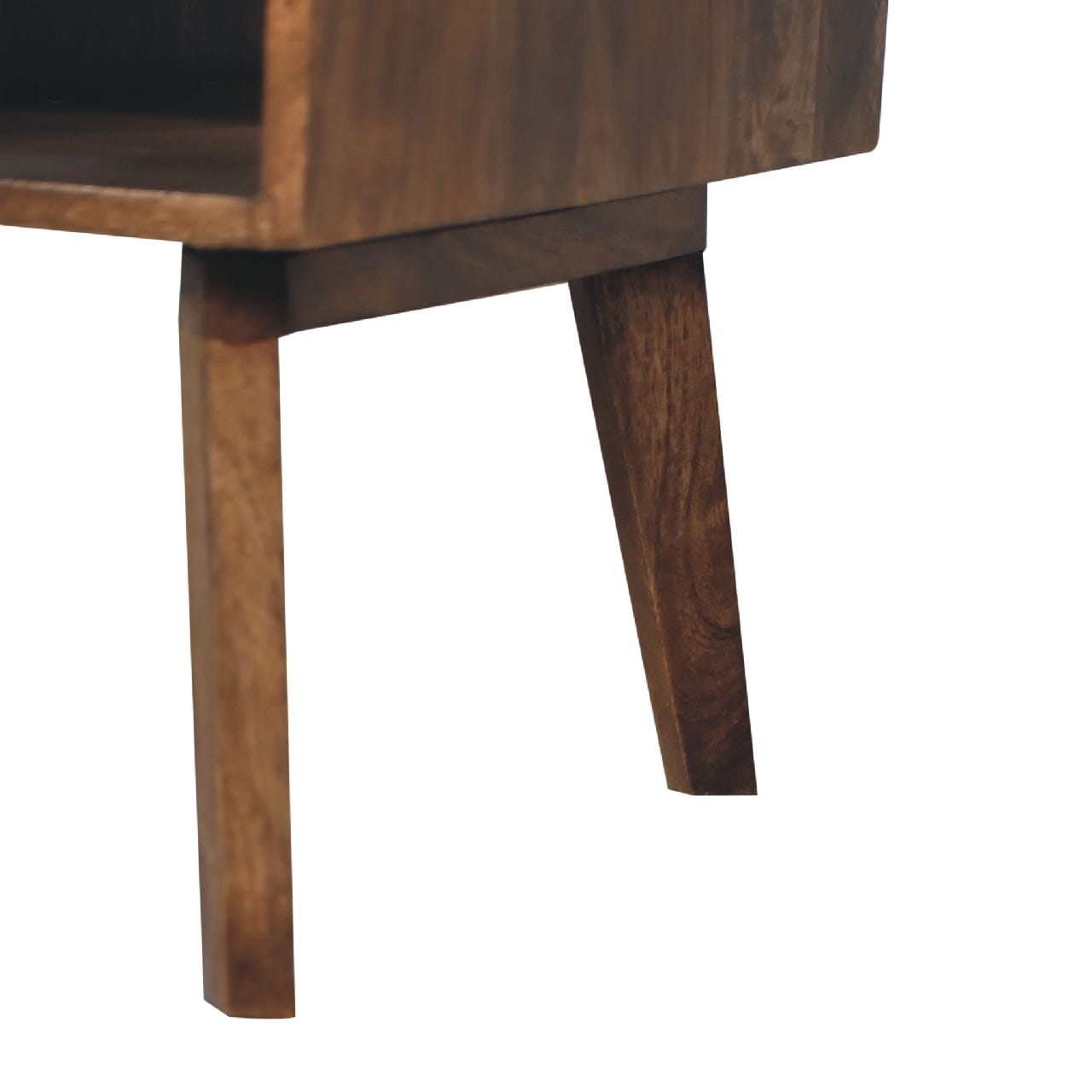 Classic Grey Granary Coffee Table - Solid Mango Wood Center Table for Living Room - product view 7 showing handcrafted...
