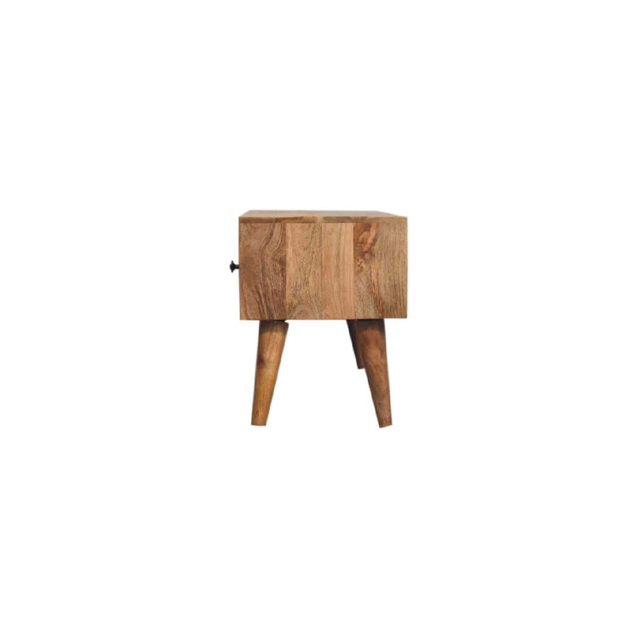 Classic Oak-ish Coffee Table - Solid Mango Wood Center Table for Living Room - product view 8 showing handcrafted solid...