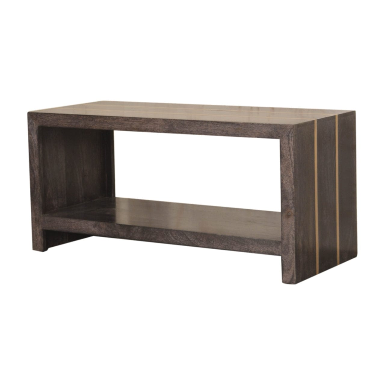 Mid-Century Modern Cairo Coffee Table - Solid Mango Wood Center Table for Living Room - product view 3 showing...